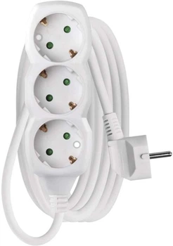 Мережевий подовжувач Emos P0323R 3 розетки 3 м White