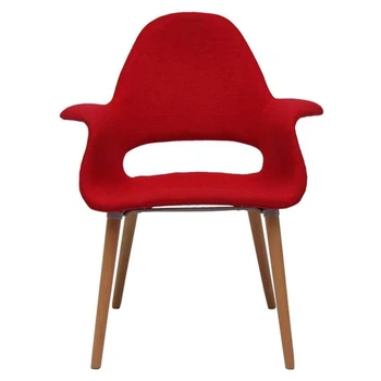 Кресло с подлокотниками Accord АC-150KS Charles Eames & Eero Saarinen красный 715х600х920