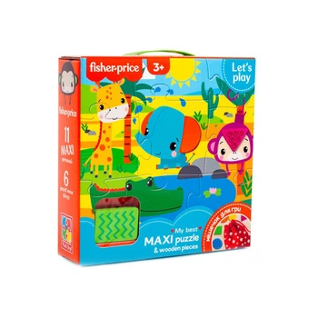Детский пазл "Макси пазлы" Vladi Toys VT1100-01 с геометрическими фигурами
