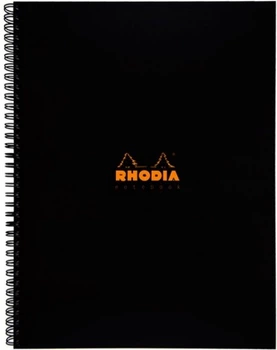 Блокнот Rhodia Rhodiactive A4+ чорний в клітинку