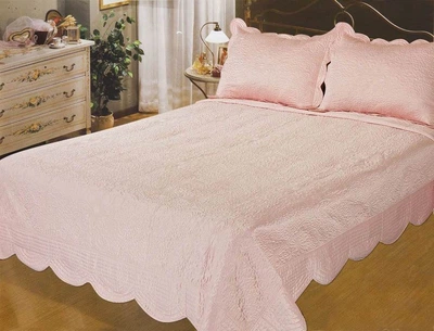 Покрывало шелковое Zastelli Venice Peach 220*240см +2нав. 50*70см