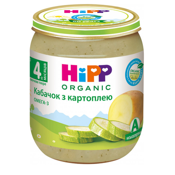 Овочеве пюре HIPP Кабачок з картоплею 125 г (bc-344693)