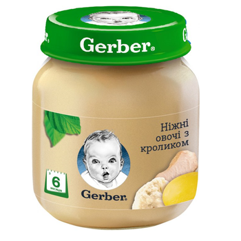 Пюре Gerber Ніжні овочі з кроликом 130 г (bc-343919)