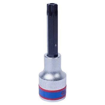 Бита в головке TORX 1/2" Т50 L=80мм (с отверстием)