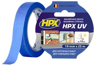 Лента клейкая малярная HPX UV для наружных работ с УФ-защитой 19