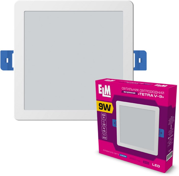 Світильник стельовий ELM Tetra V 9W 4000K (26-0088)