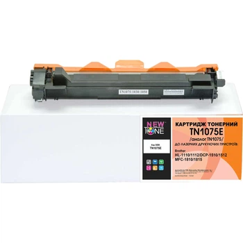 Картридж для Brother DCP-1510, DCP-1510E, DCP-1510R NewTone TN1075 Black TN1075E