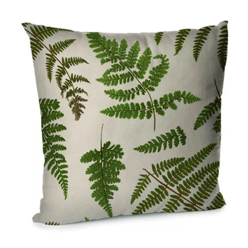 Подушка диванная с бархата Tropical leaves 45x45 см