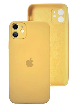 Чохол Silicone case Full Camera Protective для IPhone 11 Yellow жовтий