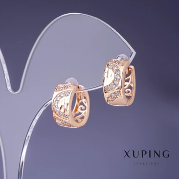 Серьги Xuping 14×7 мм «позолота 18К», ida55528