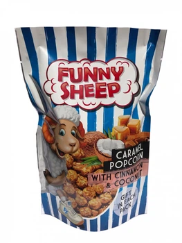 Попкорн Funny Sheep у карамелі з корицею та кокосом 90 г
