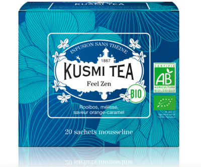 Травяной чай органический Kusmi Tea Feel Zen в пакетиках 20 шт
