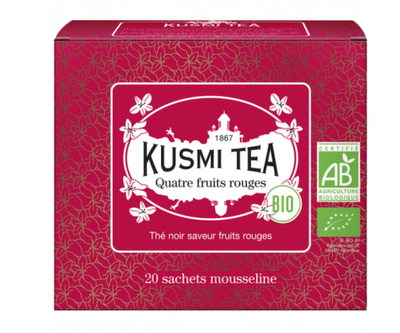 Черный чай органический Kusmi Tea 4 Red Fruits в пакетиках 20 шт