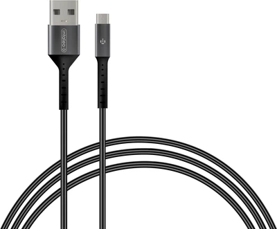 Кабель Intaleo CB1 USB-A to Micro-USB 1.2 м Black-Grey (1283126495649)