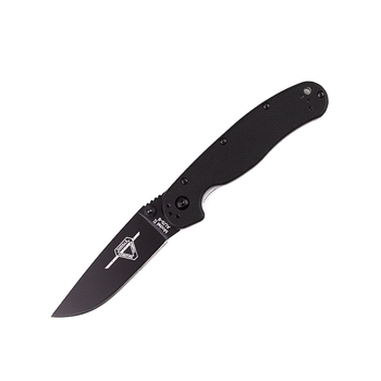 Нож складной карманный из нержавеющей стали Ontario RAT II BP Black (8861)
