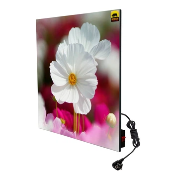 Керамическая электронагревательная панель AFRICA A700 с эко-конвекцией, с рисунком (flowers-036)