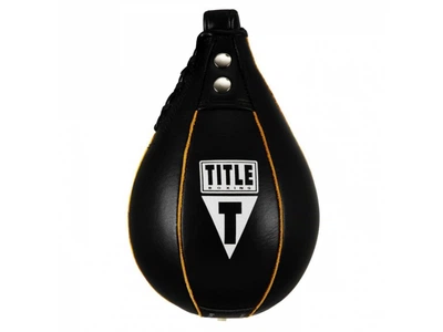 Груша пневматическая TITLE Leather Super Fast Speed Bag M чёрный (4738)