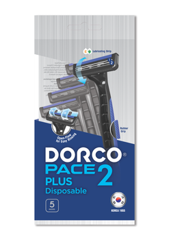 Dorco Бритва PACE 2 Plus одноразова для чоловіків з 2 лезами 5 шт (8801038583907)