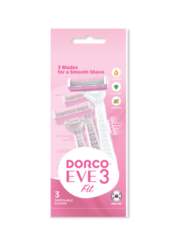 Dorco Бритва EVE одноразова для жінок з 3 лезами 3 шт (8801038590769)