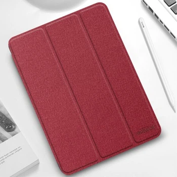 Защитный чехол MUTURAL Cloth Texture для Apple iPad Pro 12.9 (2021) - Red