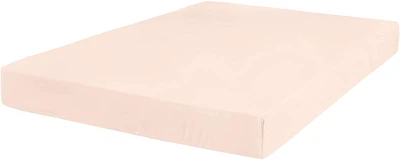 Трикотажная простынь luxtex на резинке home Collection 180х200см Пудра