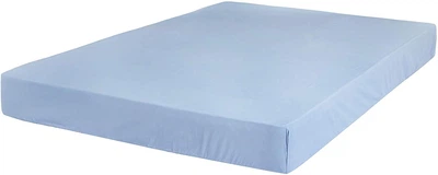Трикотажна простирадло luxtex на гумці home Collection 200х220см Блакитний