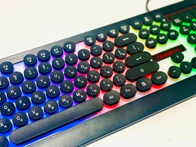 Клавиатура игровая с LED подсветкой и мышкой комплект HK3970 LED GAMING KEYBOARD+Mouse