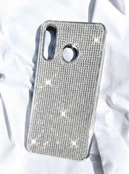 Силиконовый чехол с камнями для Huawei P30 Lite