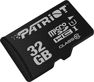 Карта пам'яті microSDHC Patriot LX Series 32 ГБ Class 10 UHS-I V10 A1 до 80 МБ/с
