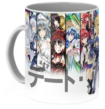 Керамическая кружка с принтом аниме Рандеву с жизнью Date A Live для кофе и чая 330 мл (184BA0CC2021)