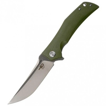 Карманный туристический складной нож Bestech Knife Scimitar Army Green BG05B-1