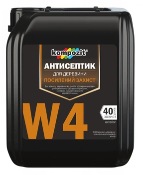 Антисептик для посиленого захисту W4 Kompozit 10л
