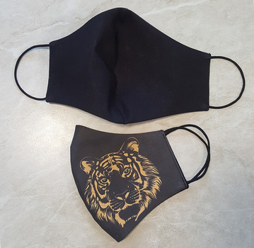 Захисна маска для обличчя Золотий тигр розмір M