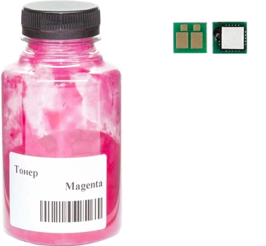 Тонер и Чип для Canon 054 Magenta (3022C002) АНК Magenta 35г 3203611