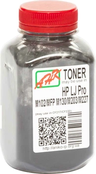 Тонер для HP LaserJet Pro M227, M227fdw, M227sdn, M227fdn АНК Black 60г 1401068
