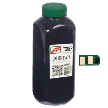Тонер и Чип для OKI Black (44574805) АНК Black 240г 1401337