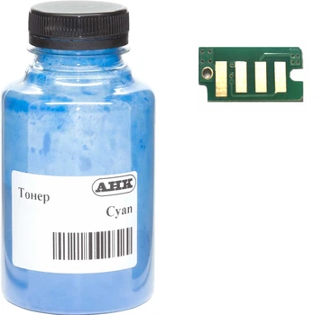 Тонер и Чип для Xerox WorkCentre 6505, 6505N, 6505DN АНК Cyan 50г 3202897