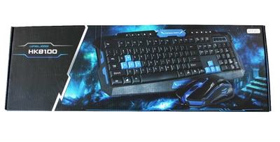 Беспроводная игровая Клавиатура + мышка HK8100 -3253 (t5144)