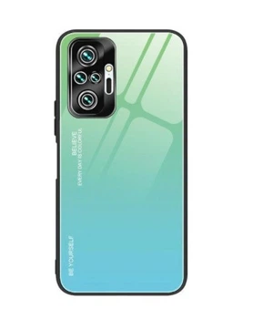 Чехол Gradient для Xiaomi Redmi Note 10 Pro Green-blue