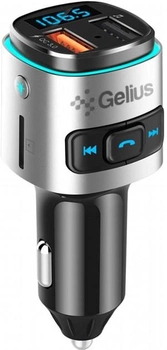 FM-трансмиттер Gelius Pro RGB-QC GP-FMT040 Black/Silver (2099900784835)