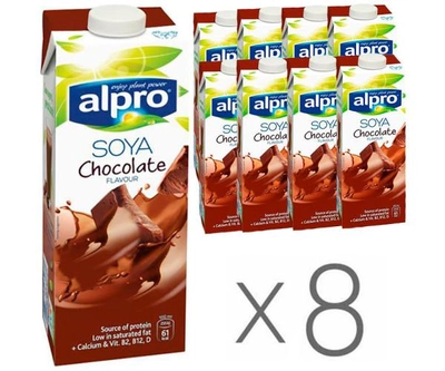Напиток соевый натуральный Alpro с шоколадом 1000мл 8шт./упаковка