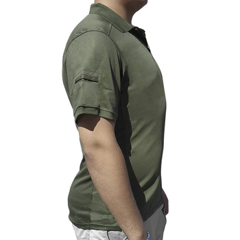 Мужская тактическая футболка с коротким рукавом Lesko A817 Green размер XXL форменная (K/OPT2-4855-15837)
