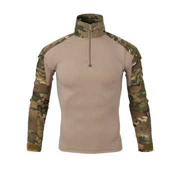 Тактическая рубашка Lesko A655 Camouflage 3XL (40р.) кофта с длинным рукавом камуфляжная армейская для военных (K/OPT2-4256-12572)