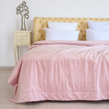 Покрывало Бархат Boncasa цвет pink 250*270