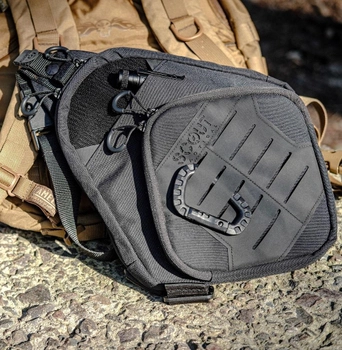 Тактична сумка-кобура для прихованого носіння Scout Tactical EDC crossbody ambidexter bag black