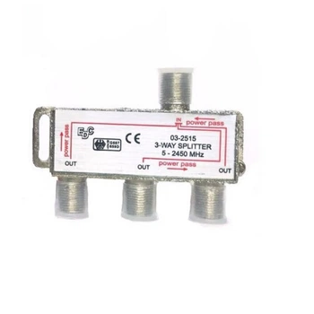 Splitter 3-WAY Germany 5-2450 MHZ Разветвитель с проходом питания 5В эфирное, кабельное ТВ