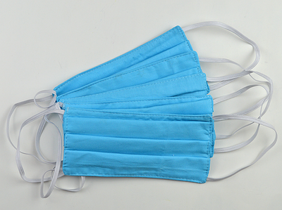 Маска блакитна медична VeLs 50 шт. тришарова з воздухофильтрацией і бактеріальної фільтрацією ,гіпоалергенна ,Блакитна
