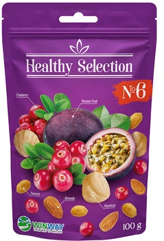 Суміш горіхів і фруктів №6 WINWAY Healthy Selection 100 г (0.1 кг) (4821912901690)
