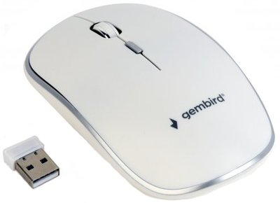 Мышь Gembird MUSW-4B-01-W Wireless White
