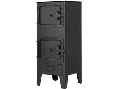 Стальная печь на дровах с конфоркой 5 кВт Ackerman w2 PW2 300х610х330 мм